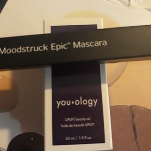 Younique beauty oil and mascara
